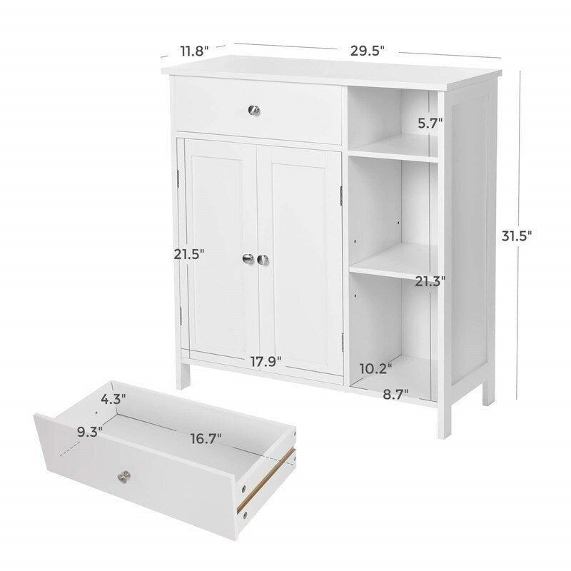 Meuble de rangement sur les toilettes - 11,8P x 29,5L x 31,5H