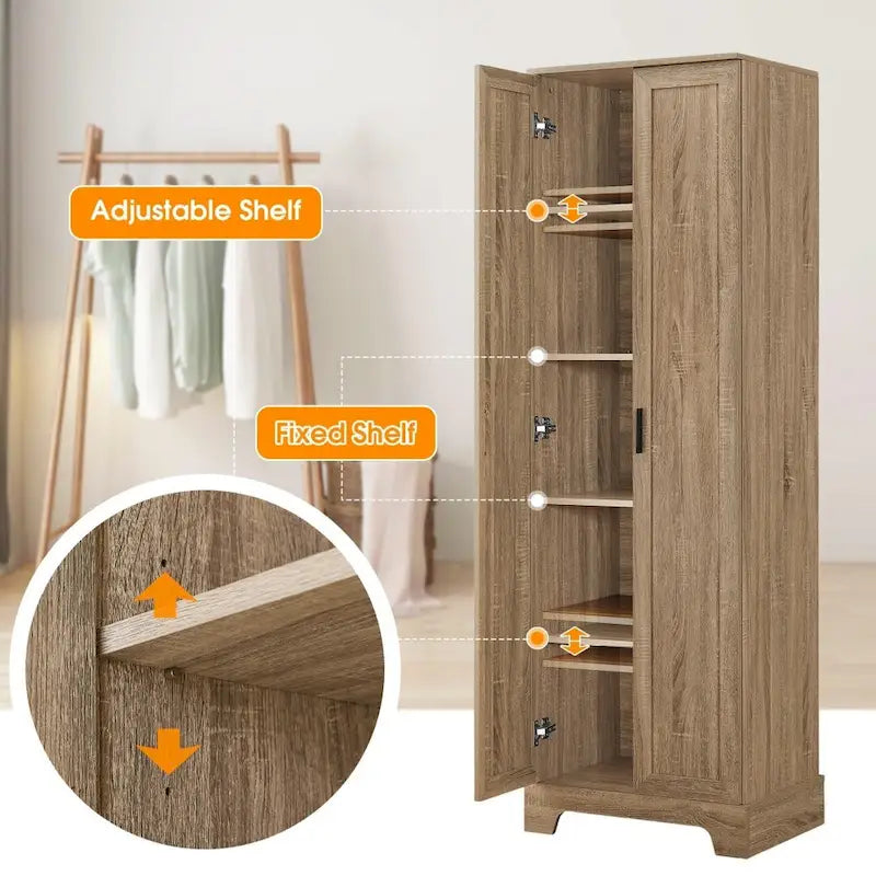 Meuble de rangement à deux portes pour salle de bain