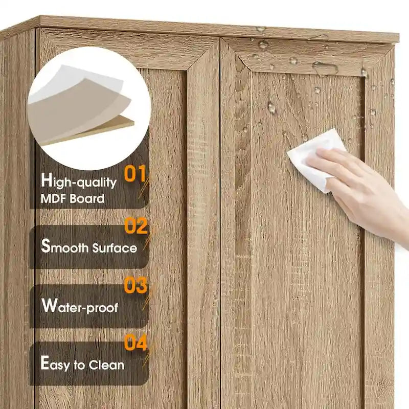 Meuble de rangement à deux portes pour salle de bain