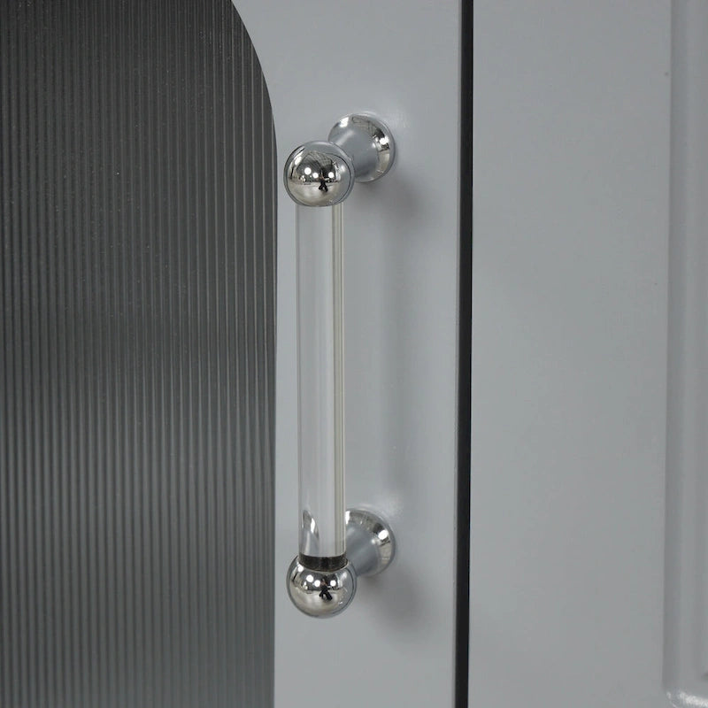 Meuble-lavabo de salle de bain avec deux tiroirs et porte
