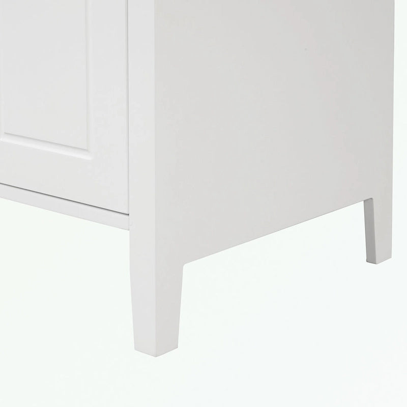 Meuble-lavabo de salle de bain avec deux tiroirs et porte