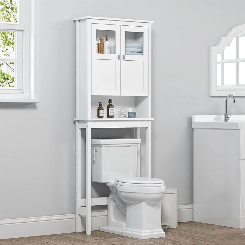 Meuble de rangement pour salle de bain au-dessus des toilettes - 7,8P x 25,59L x 66,93H