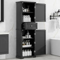 Meuble de rangement haut de salle de bain, Meuble de rangement autoportant avec tiroir