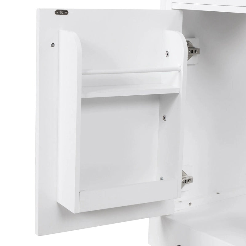 Meuble-lavabo avec évier intégré, porte et deux tiroirs
