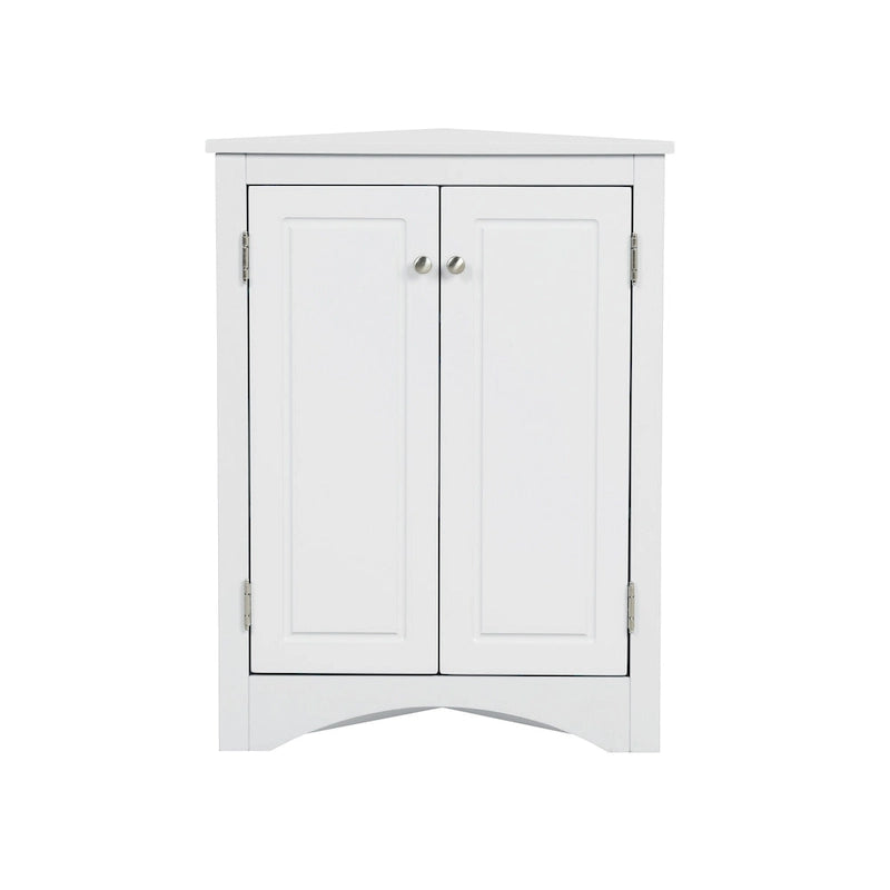 Meuble de rangement de salle de bain avec étagères réglables Meuble bas autoportant – 43,7L x 43,7l x 80H cm