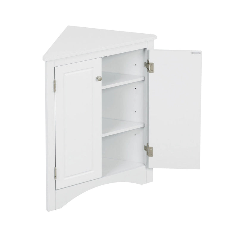 Meuble de rangement de salle de bain avec étagères réglables Meuble bas autoportant – 43,7L x 43,7l x 80H cm