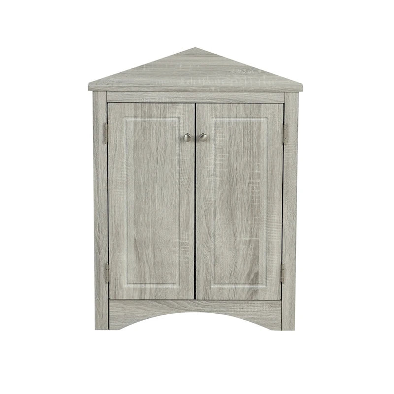 Meuble de rangement de salle de bain avec étagères réglables Meuble bas autoportant – 43,7L x 43,7l x 80H cm