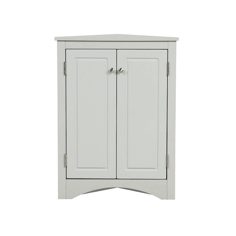Meuble de rangement de salle de bain avec étagères réglables Meuble bas autoportant – 43,7L x 43,7l x 80H cm