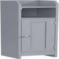 Meuble de rangement d'angle au sol pour petite salle de bain