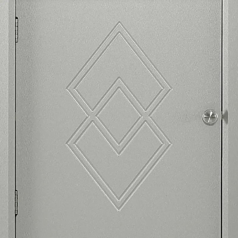 Meuble de rangement haut d'angle de salle de bain moderne en bois avec poignées métalliques