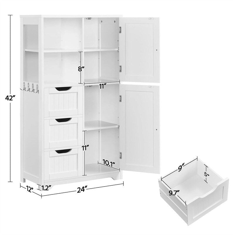 Meuble bas de salle de bain 42 - 12P x 24L x 42H