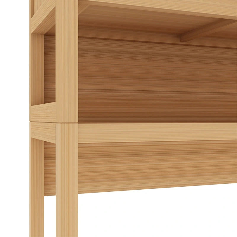 Étagère de rangement de toilette naturelle pour salle de bain indépendante