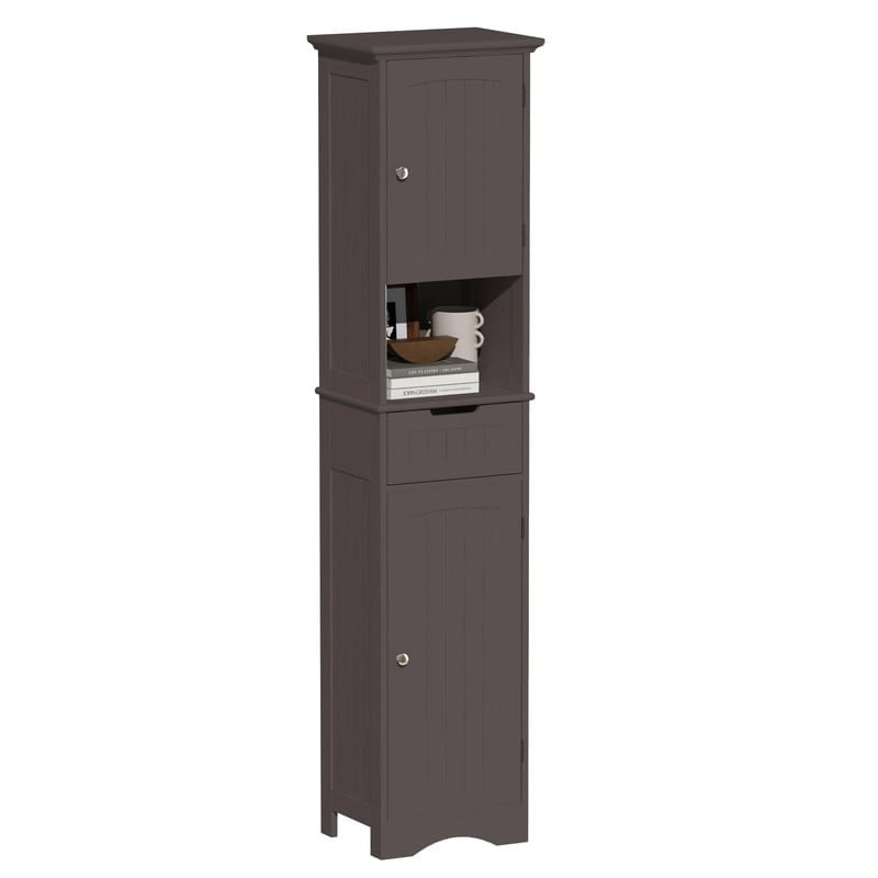 Meuble de Rangement Salle de Bain Haut 67 - 11,81P x 15,7L x 66,9H