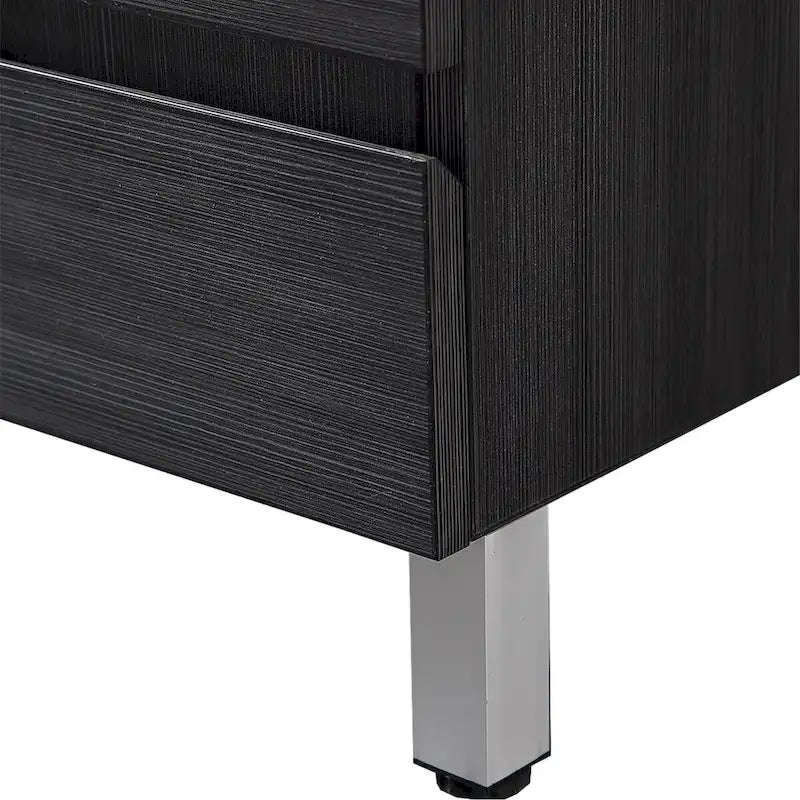 Meuble-lavabo noir en MDF de 32 pouces avec évier - 32*32*20.4