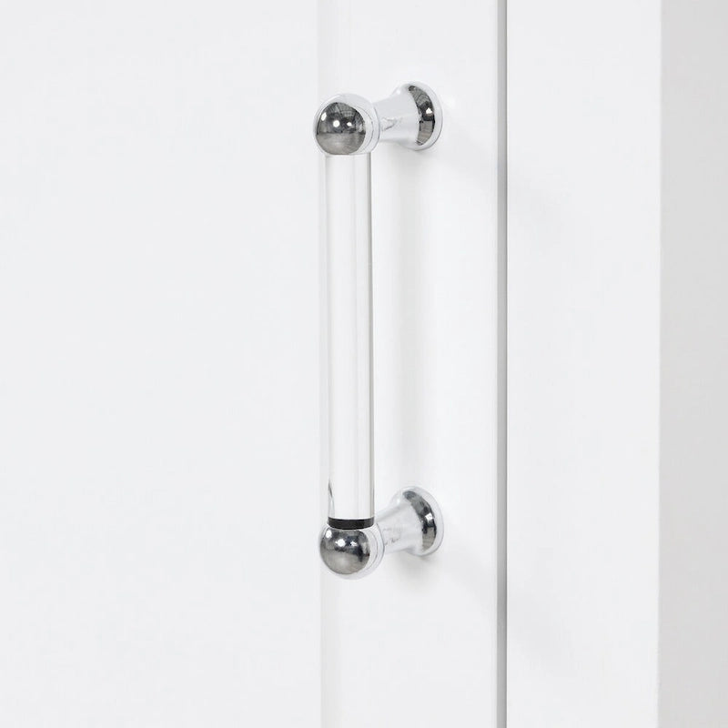 Meuble haut de rangement de salle de bain avec deux tiroirs et une étagère réglable