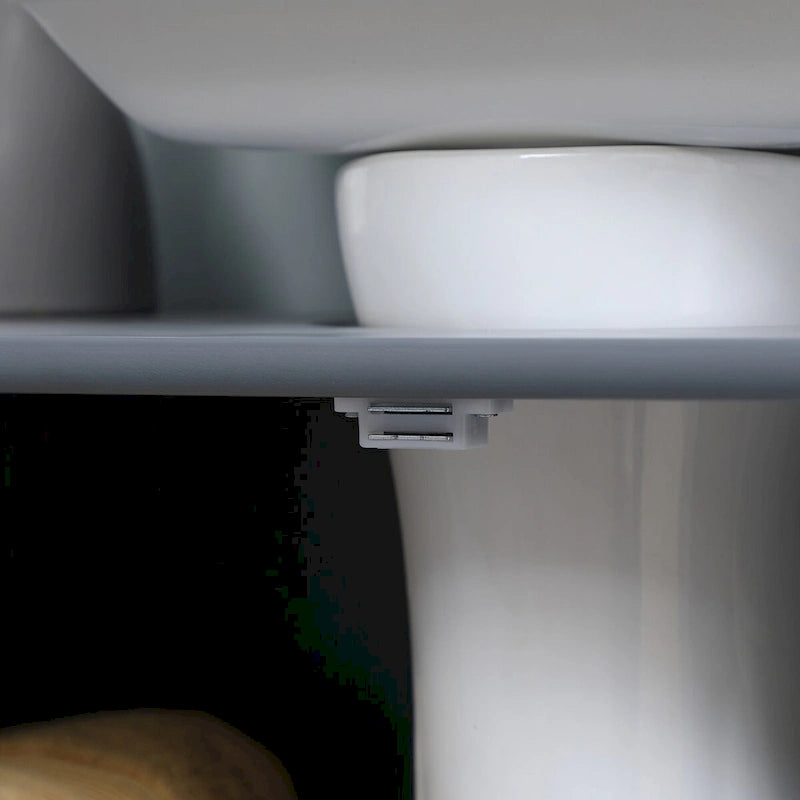 Meuble sous lavabo de salle de bain avec 2 portes et étagère