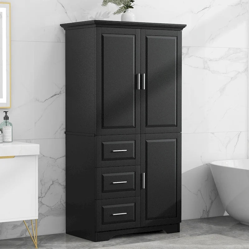 Meuble de salle de bain avec portes