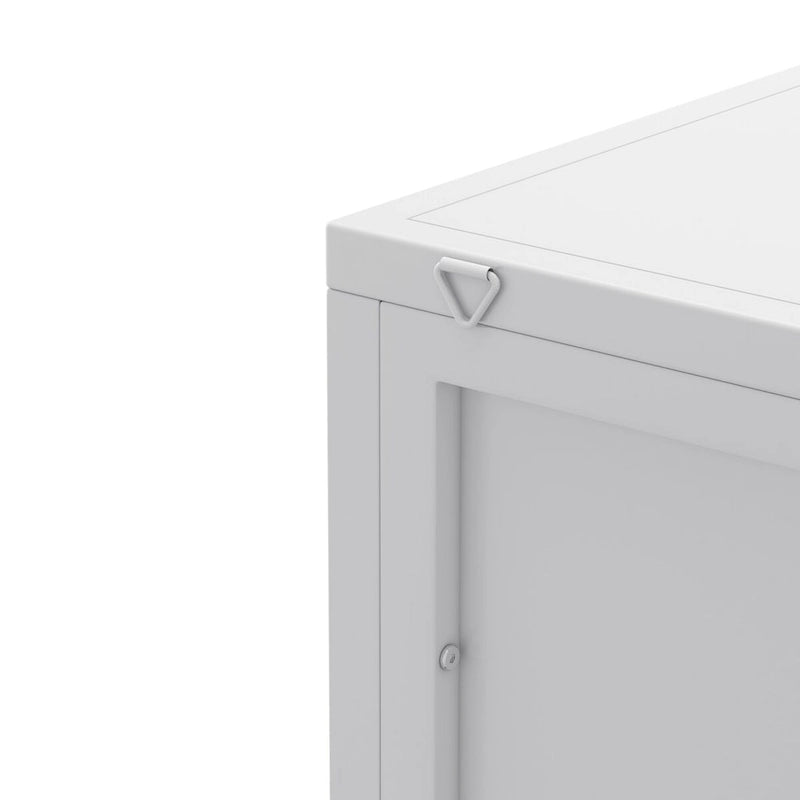 Armoire d'angle à trois niveaux de 22,25 po avec portes en verre trempé et étagères de rangement pour salle de bain, salon et chambre à coucher