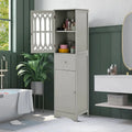 Meuble de salle de bain moderne et élégant en bois avec panneau de porte en acrylique