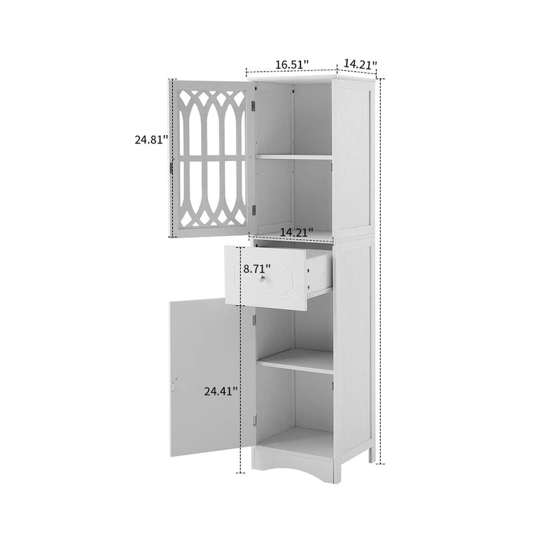 Meuble de salle de bain moderne et élégant en bois avec panneau de porte en acrylique