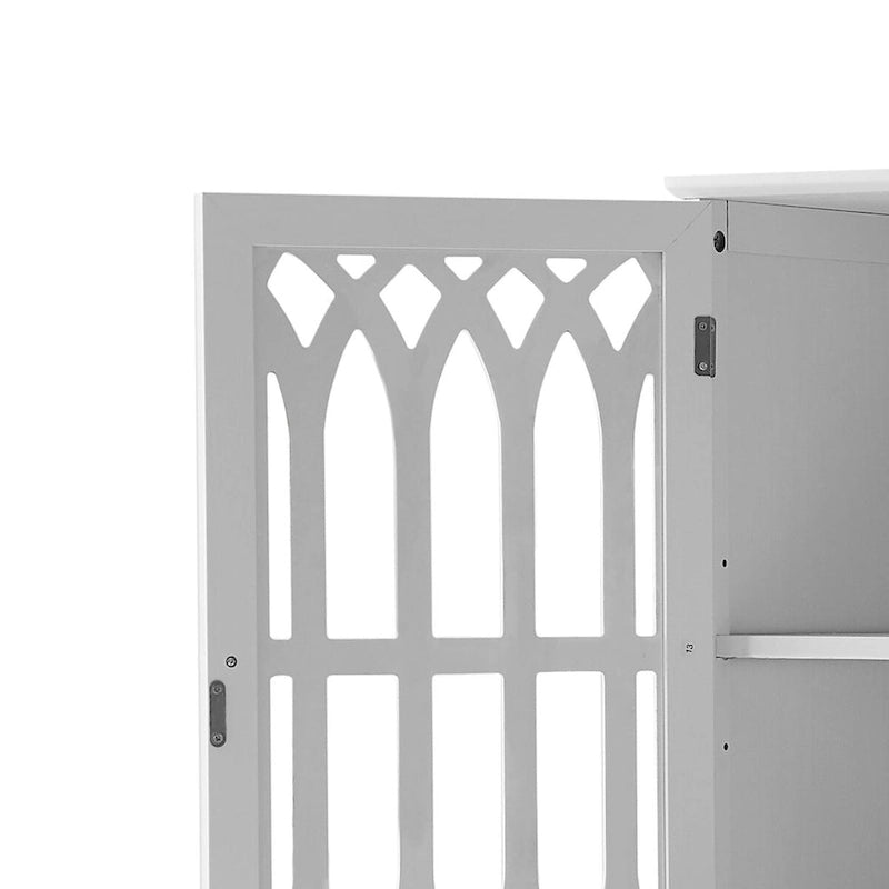 Meuble de salle de bain moderne et élégant en bois avec panneau de porte en acrylique