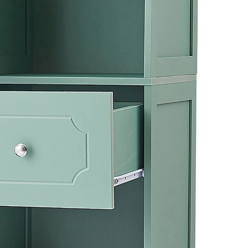 Meuble de salle de bain moderne et élégant en bois avec panneau de porte en acrylique