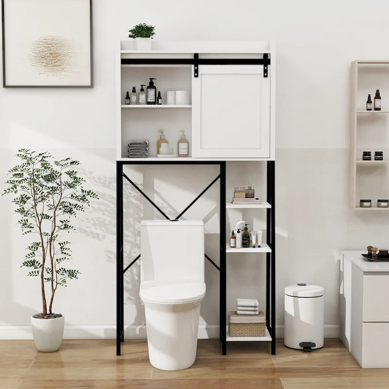 Meuble de rangement au-dessus des toilettes, étagère de salle de bain