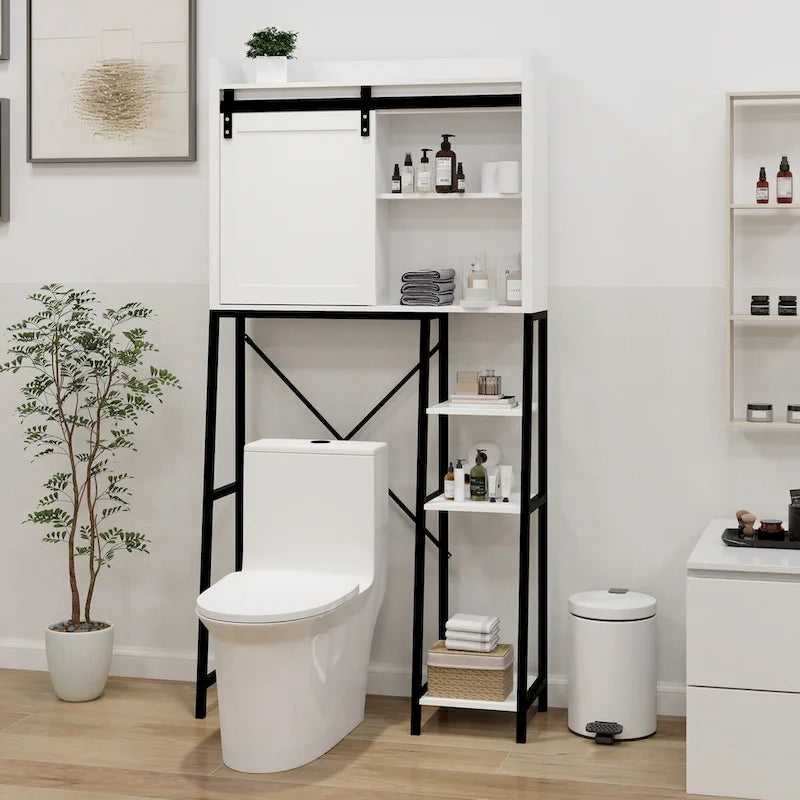 Meuble de rangement au-dessus des toilettes, étagère de salle de bain