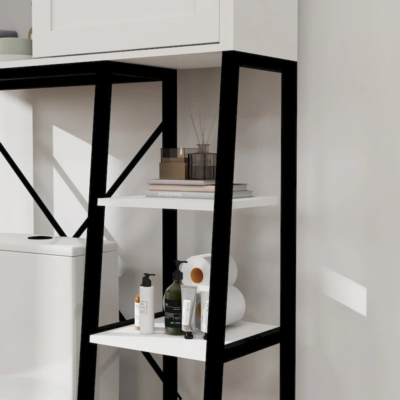 Meuble de rangement au-dessus des toilettes, étagère de salle de bain