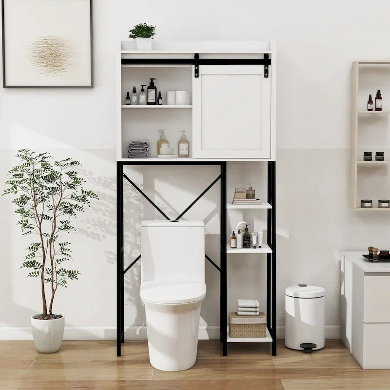Meuble de rangement au-dessus des toilettes, étagère de salle de bain