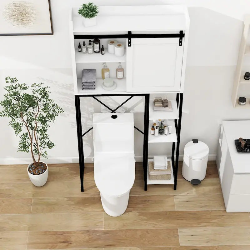 Meuble de rangement au-dessus des toilettes, étagère de salle de bain