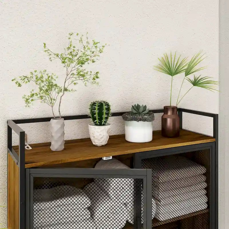 Étagère de rangement au-dessus des toilettes, Cadre métallique, Étagère de salle de bain, Gain de place