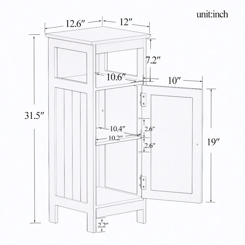 Armoires de rangement simples pour salle de bain offrant des solutions de rangement pratiques, 32 x 30 x 80 cm