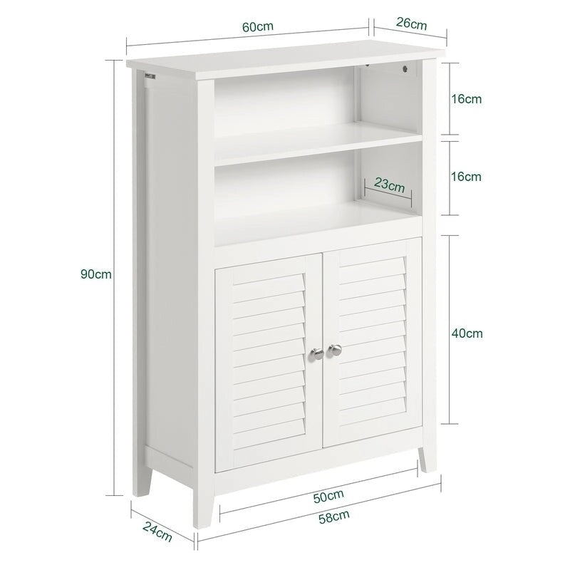 Haotian BZR13-W, Armoire de salle de bain Étagère de salle de bain Unité de rangement de salle de bain