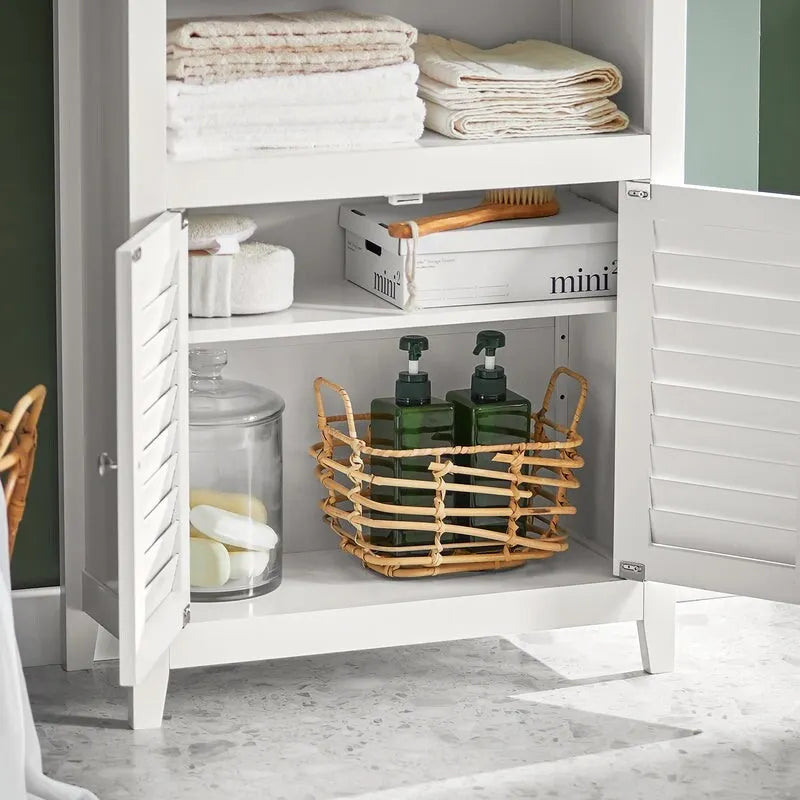 Haotian BZR13-W, Armoire de salle de bain Étagère de salle de bain Unité de rangement de salle de bain