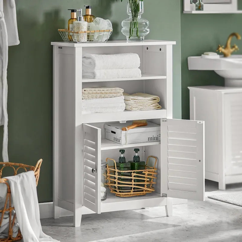 Haotian BZR13-W, Armoire de salle de bain Étagère de salle de bain Unité de rangement de salle de bain