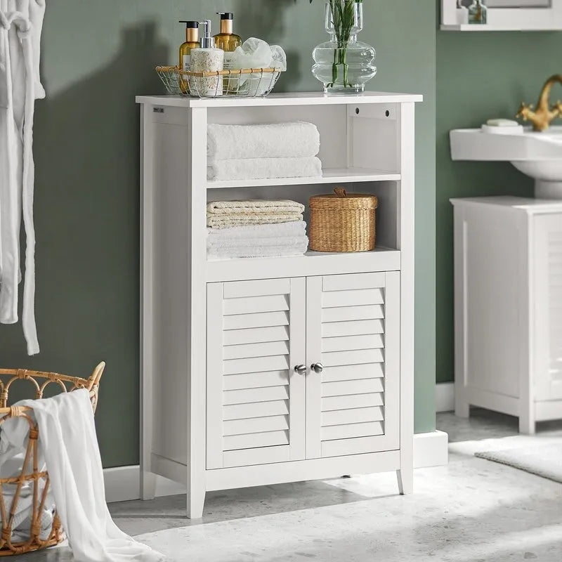 Haotian BZR13-W, Armoire de salle de bain Étagère de salle de bain Unité de rangement de salle de bain