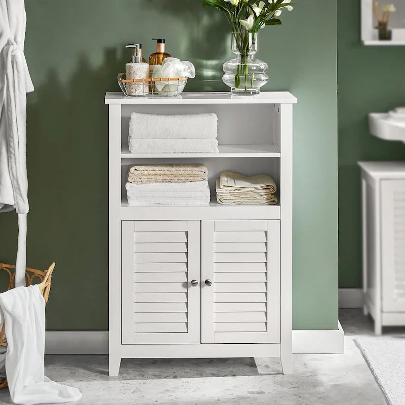 Haotian BZR13-W, Armoire de salle de bain Étagère de salle de bain Unité de rangement de salle de bain