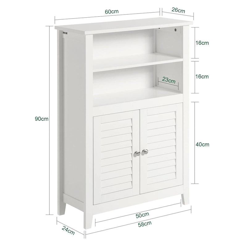 Haotian BZR13-W, Armoire de salle de bain Étagère de salle de bain Unité de rangement de salle de bain