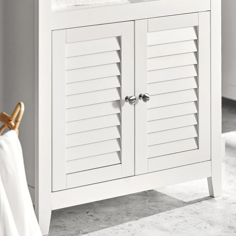 Haotian BZR13-W, Armoire de salle de bain Étagère de salle de bain Unité de rangement de salle de bain