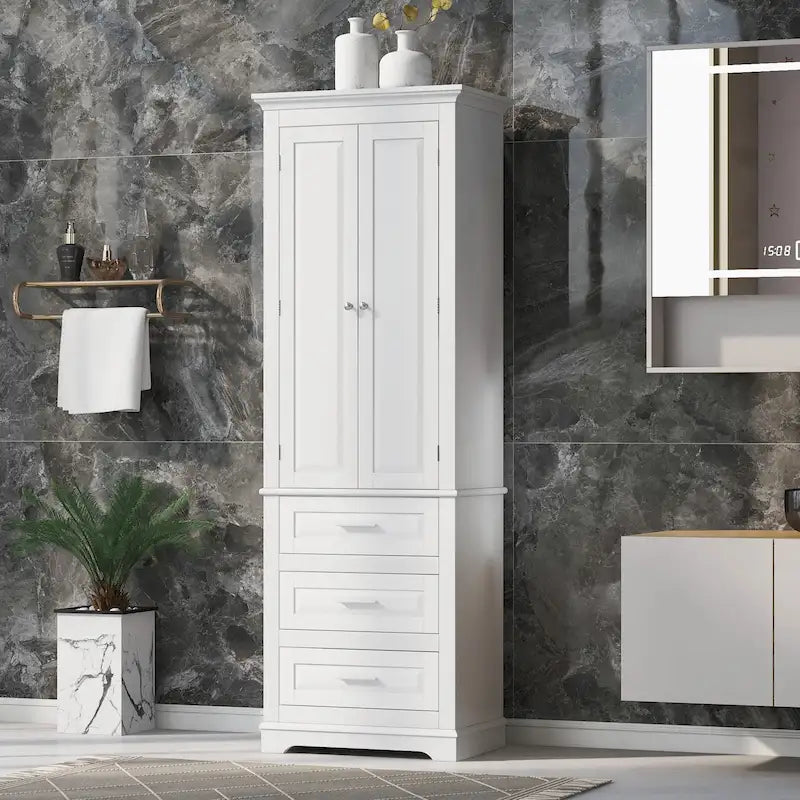 Armoire haute de rangement à trois tiroirs - S/O