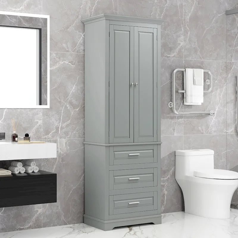 Armoire haute de rangement à trois tiroirs - S/O