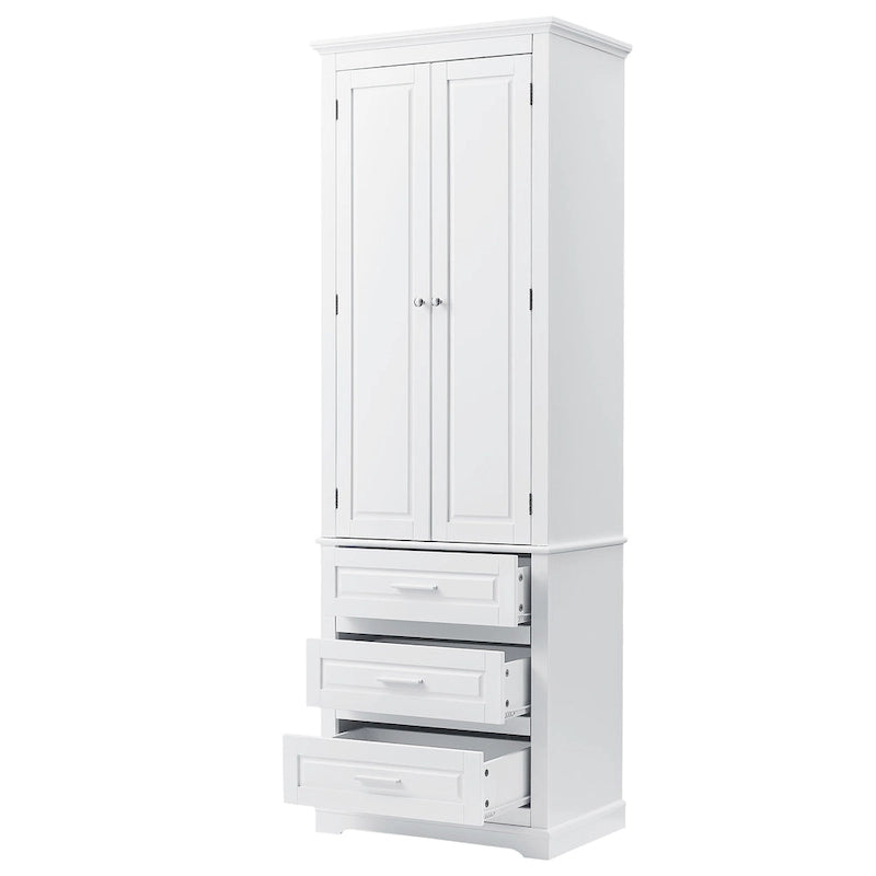 Armoire haute de rangement à trois tiroirs - S/O