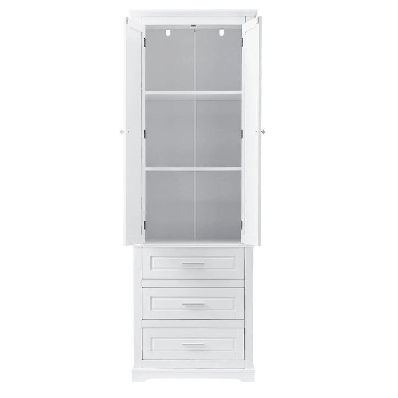 Armoire haute de rangement à trois tiroirs - S/O