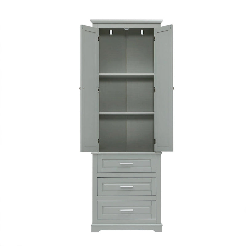 Armoire haute de rangement à trois tiroirs - S/O