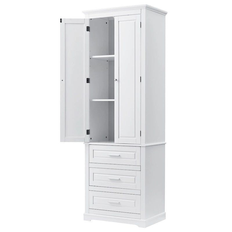 Armoire haute de rangement à trois tiroirs - S/O