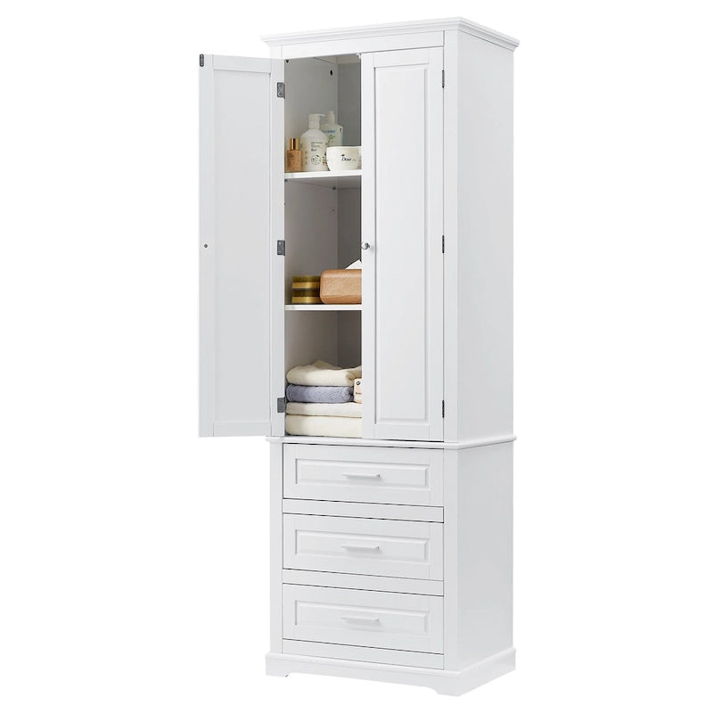 Armoire haute de rangement à trois tiroirs - S/O
