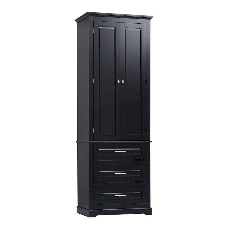 Armoire haute de rangement à trois tiroirs - S/O