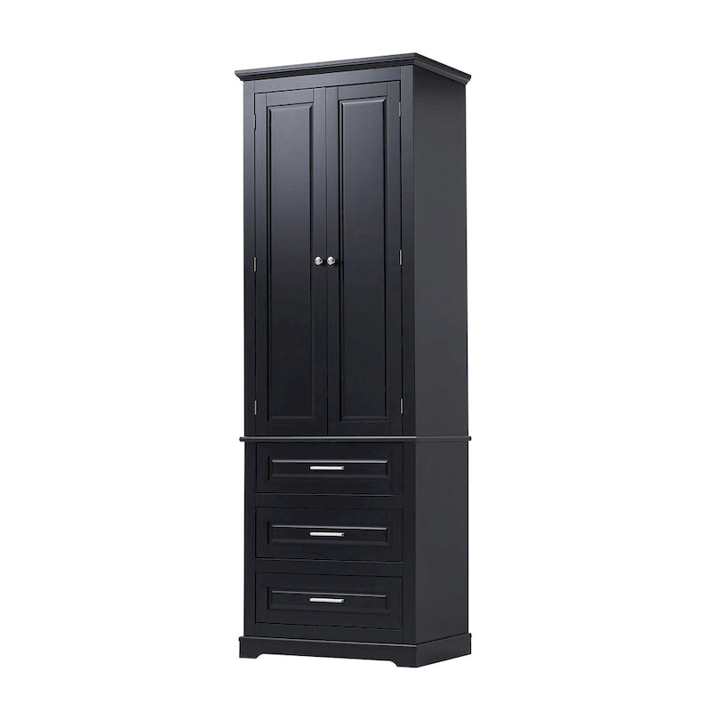 Armoire haute de rangement à trois tiroirs - S/O