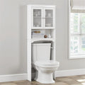 Meuble de rangement WC – Blanc 23 P x 63 L x 167 H cm